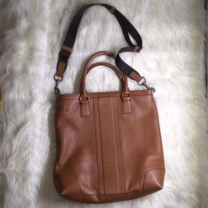 Authentic Unisex Coach Leather Satchel